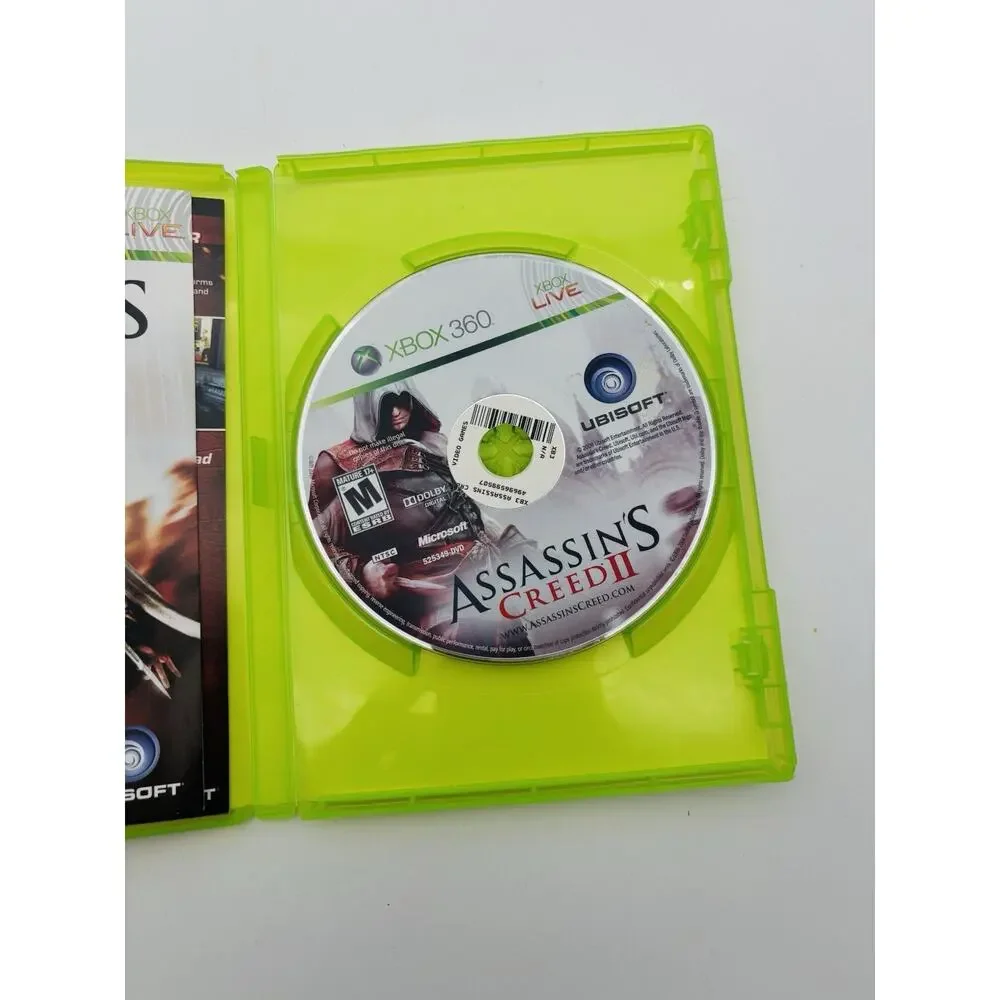 Assassin’s Creed II (Microsoft Xbox 360, 2009) Complete CIB Tested Working VG